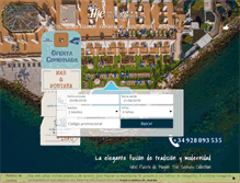 Tablet Screenshot of hotelpuertodemogan.com